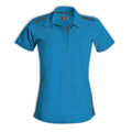 Ladies Vector Polo - Cyan/Graphite -  End Of Range