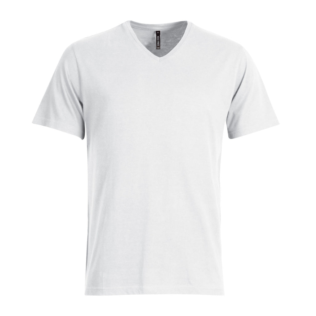 140g Urban Lifestyle V-Neck T-Shirt - White - End Of Range