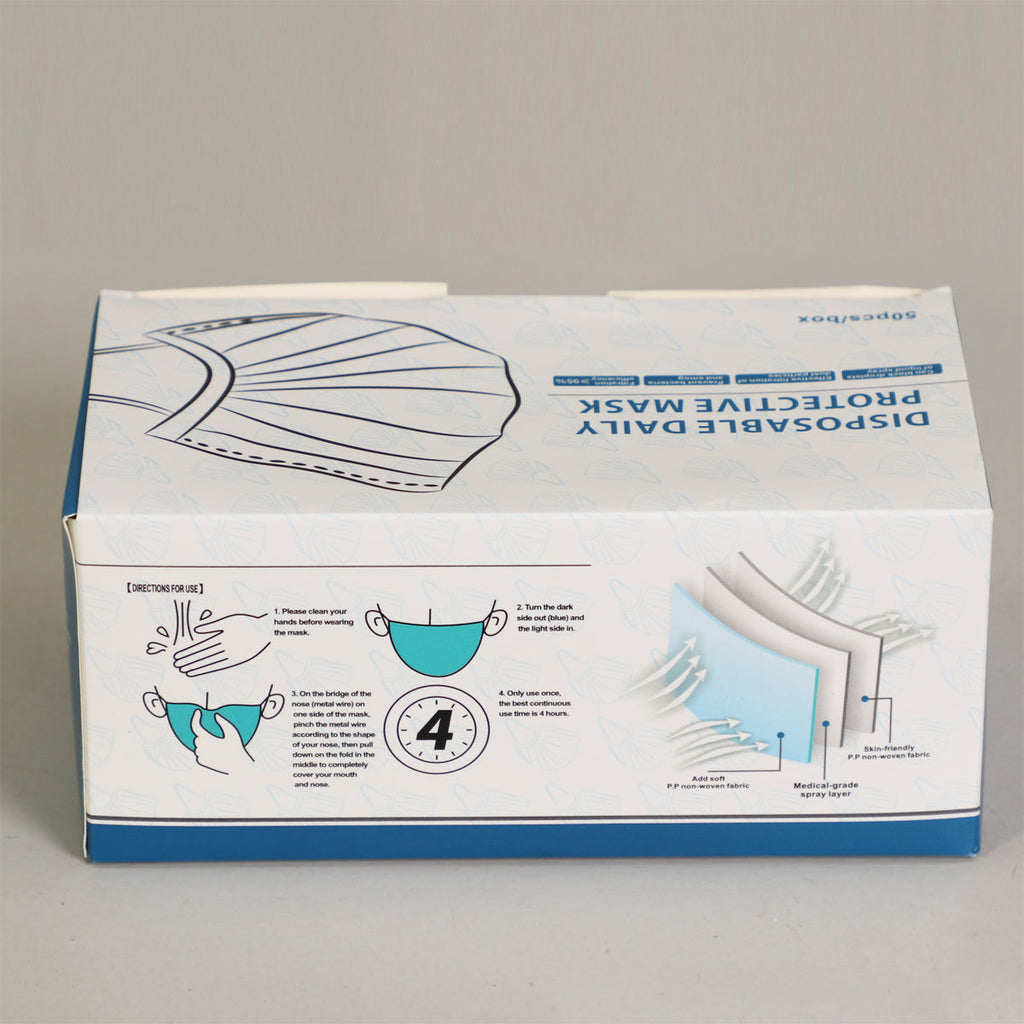 3 Ply Disposable Face Masks - 50 MOQ - While Stock Last
