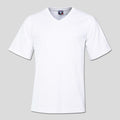170gsm Combed Cotton V-neck T-shirt - White - While Stocks Last
