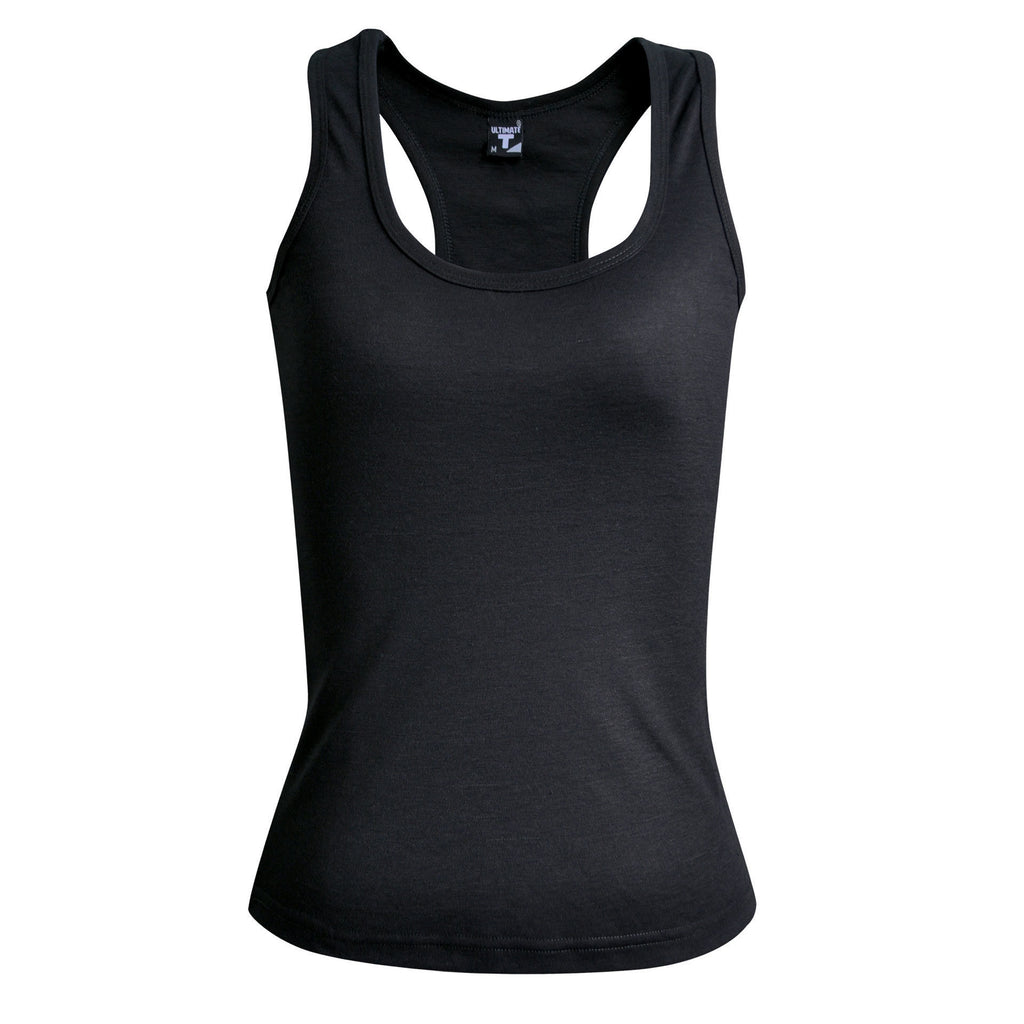 Ladies Racerback Top - Black - While Stock Last