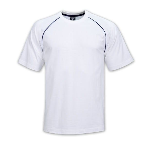 150gsm Raglan Trim T-Shirt - White/Navy - While stocks last