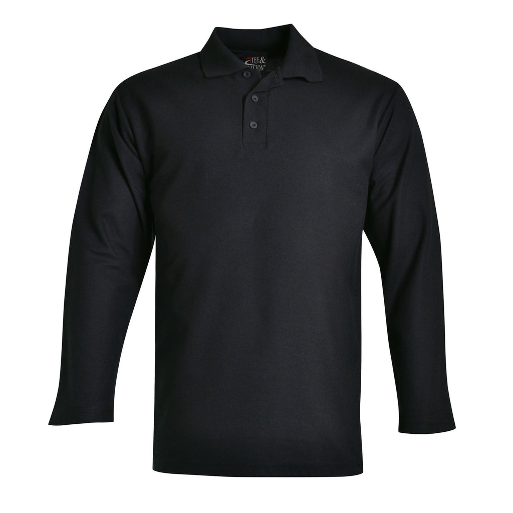 175gsm Long Sleeve Pique Knit Polo