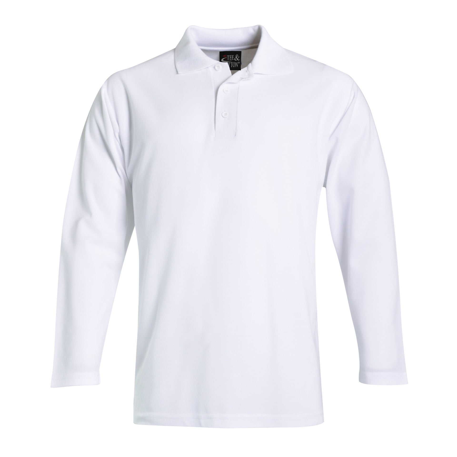 Long Sleeve Pique Knit Polo