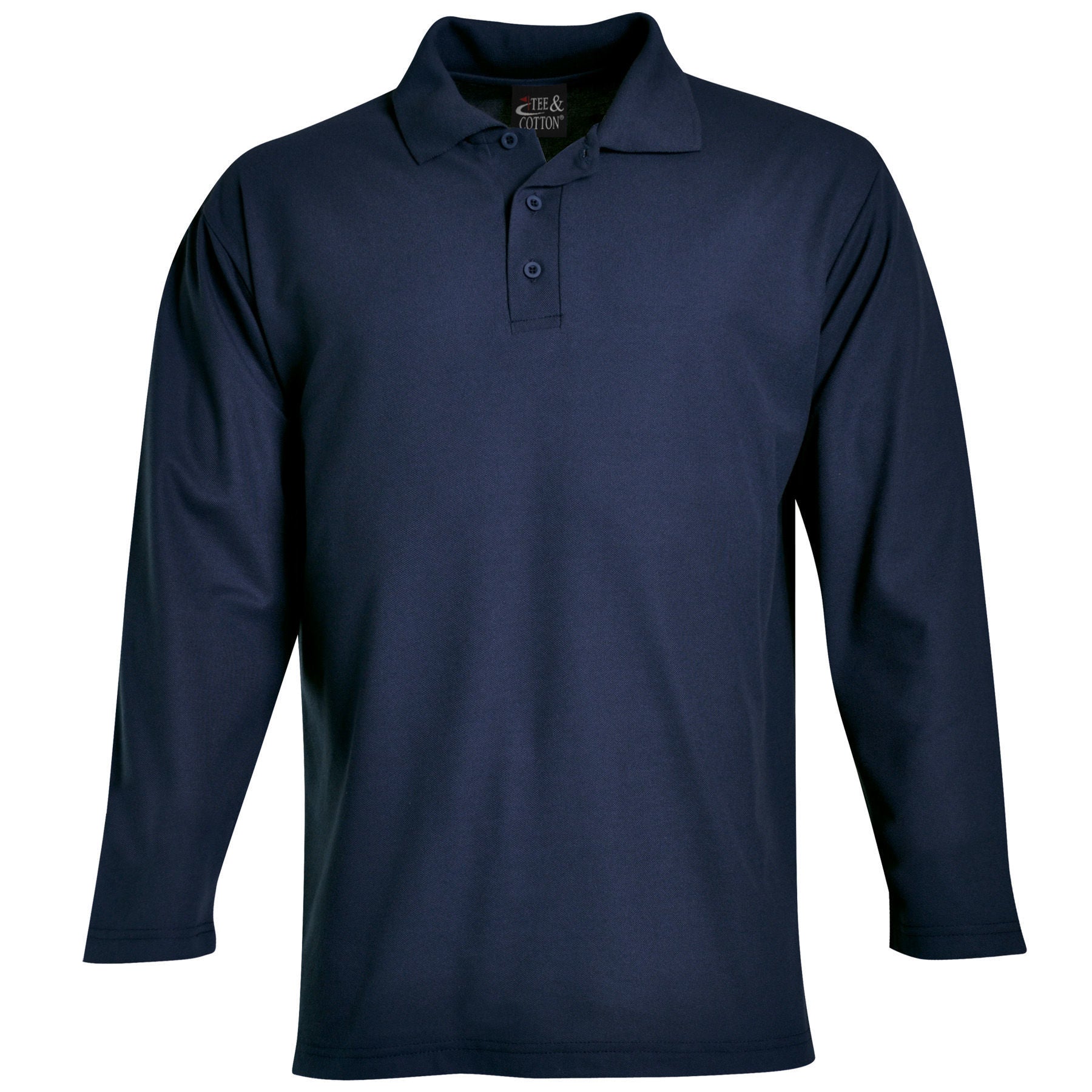 Long Sleeve Pique Knit Polo