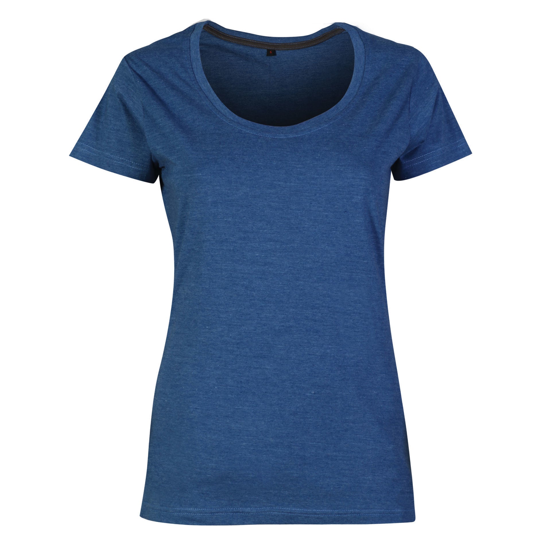 Ladies 150g Fashion Fit T-Shirt  - Mid Blue Melange - While Stocks Last