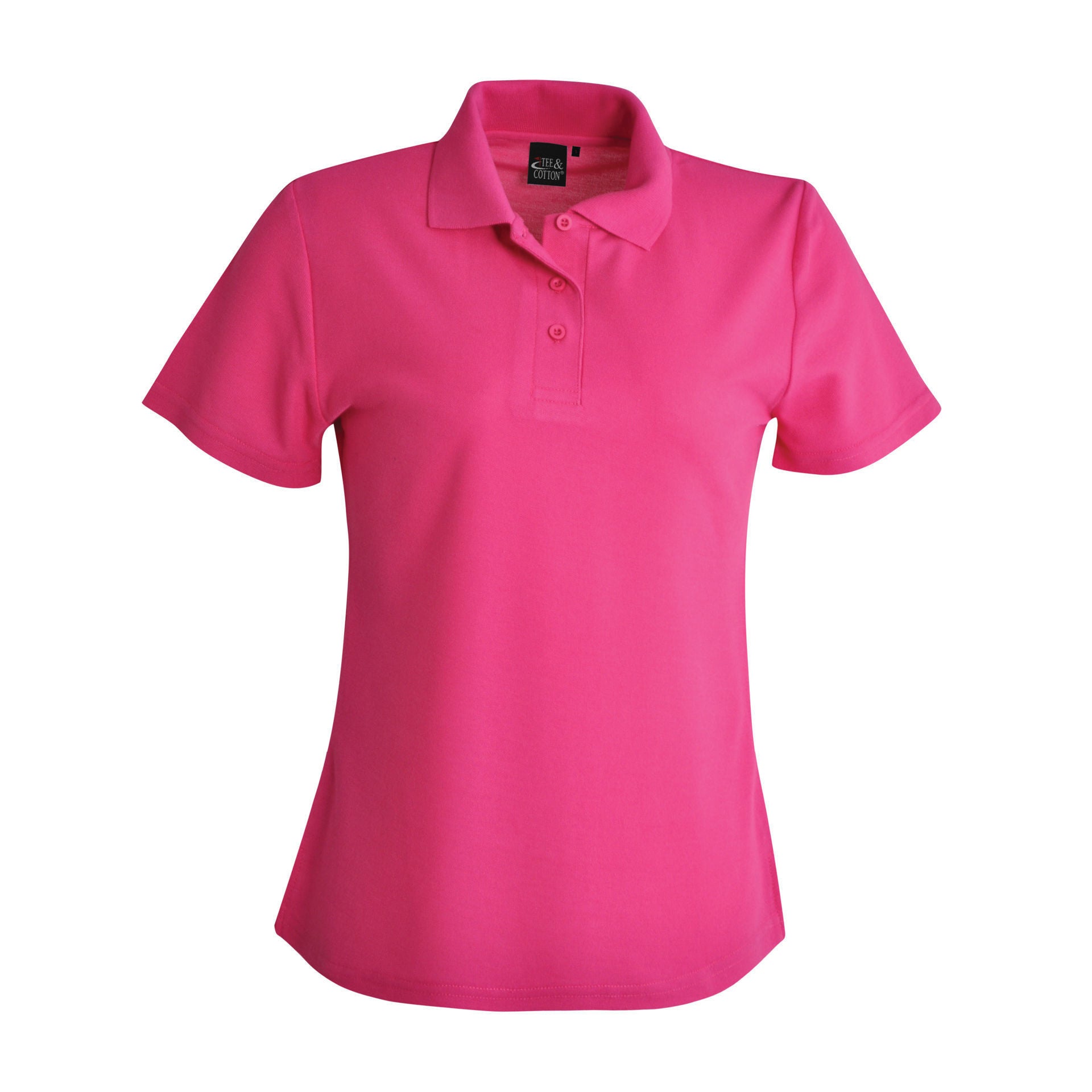 175g Ladies’ Classic Pique Knit Polo - Hot Pink - While Stocks Last