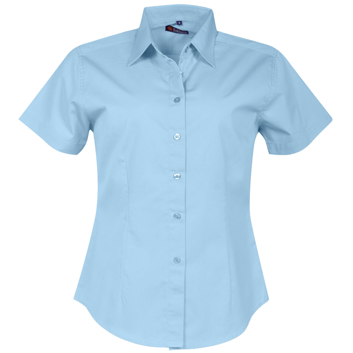Ladies’ Classic Woven Shirt Short Sleeve - Blue Sky - While Stocks Last