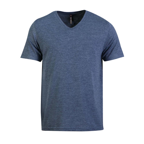 140g Urban Lifestyle V-Neck T-Shirt  - Ash Navy Melange - End Of Range
