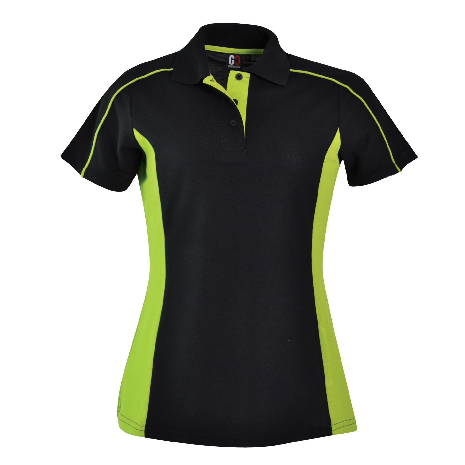Ladies’ Stratus Polo - Black / Lime - End Of Range