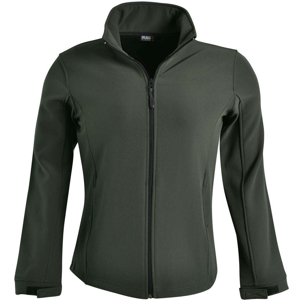 Ladies Classic Softshell Jacket - Olive Green - End Of Range