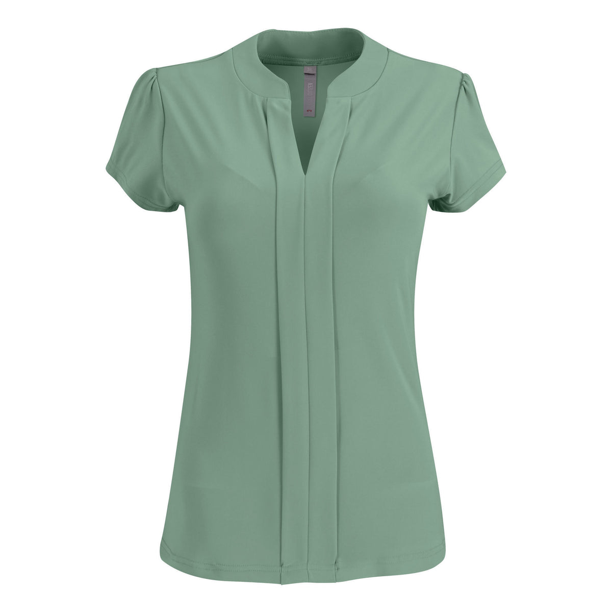 Emma  Blouse - Short Sleeve - Sage Green - End Of Range