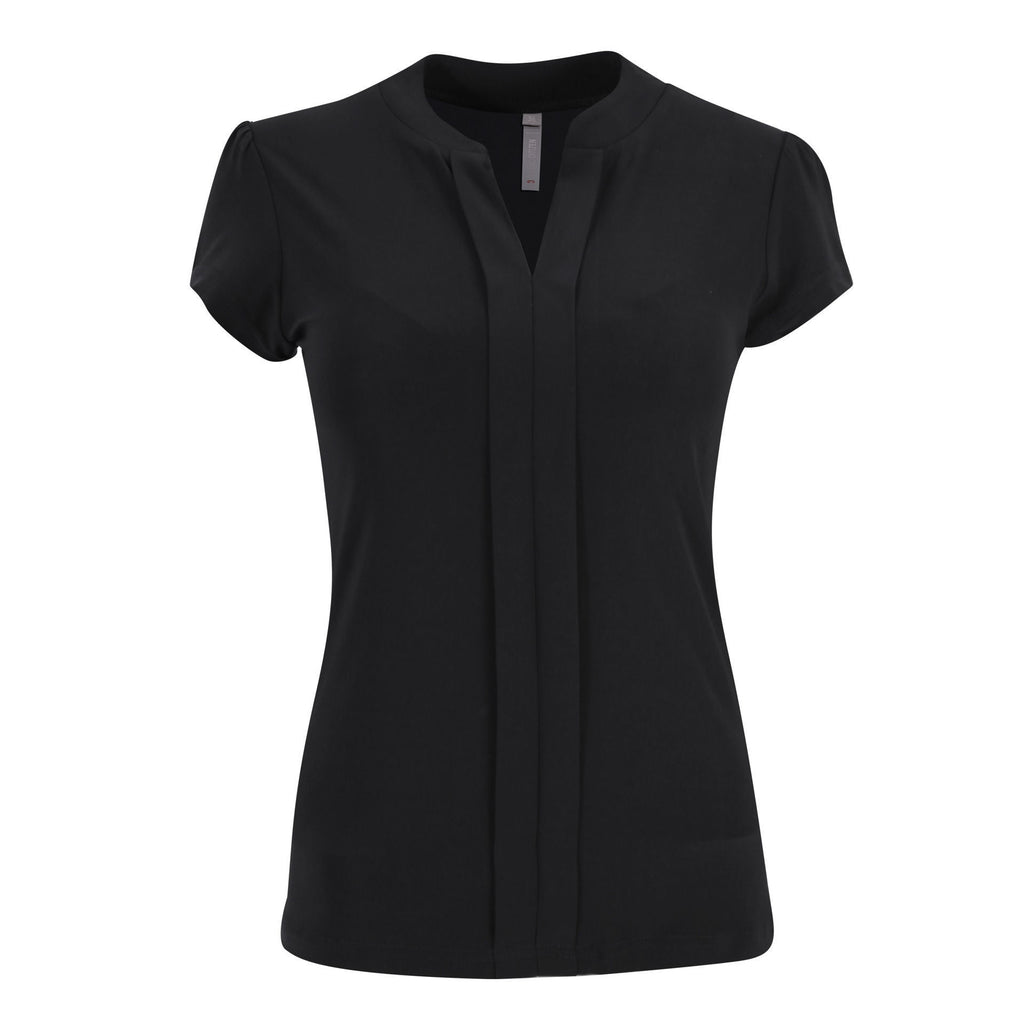 Emma  Blouse - Short Sleeve - Black - End of Range