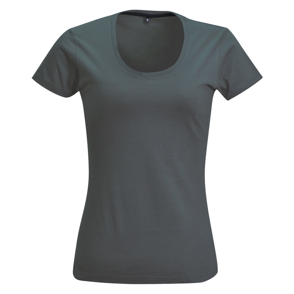 Ladies’ 150g Fashion Fit T-Shirt - Charcoal - End Of Range