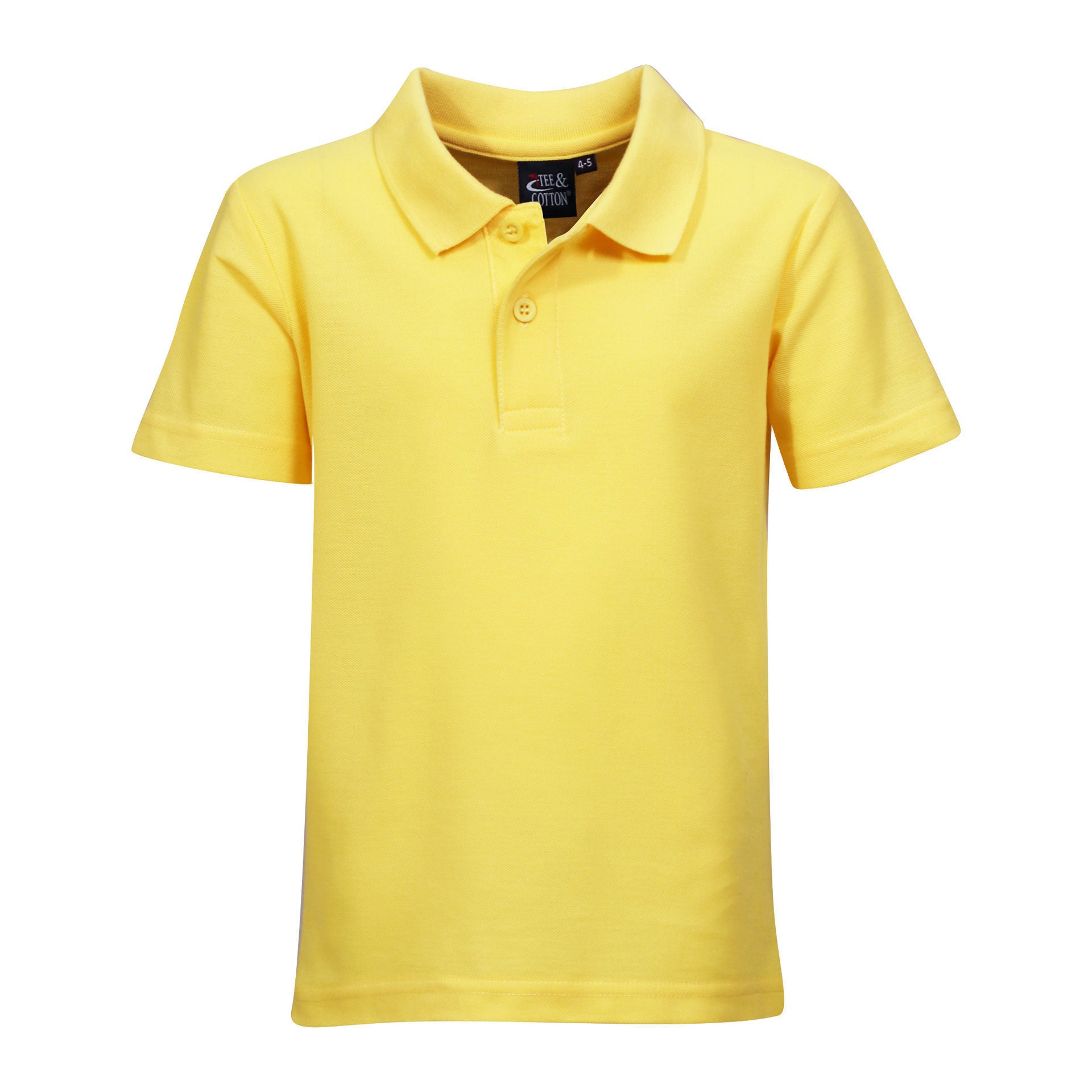 175g Youth Classic Pique Knit Polo - Yellow - End Of Range