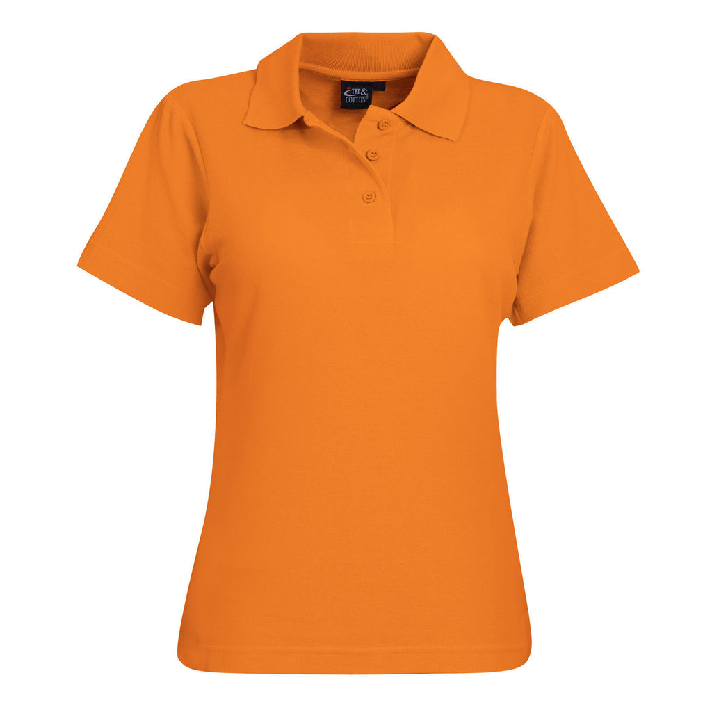 175g Ladies’ Classic Pique Knit Polo - Orange - End Of Range