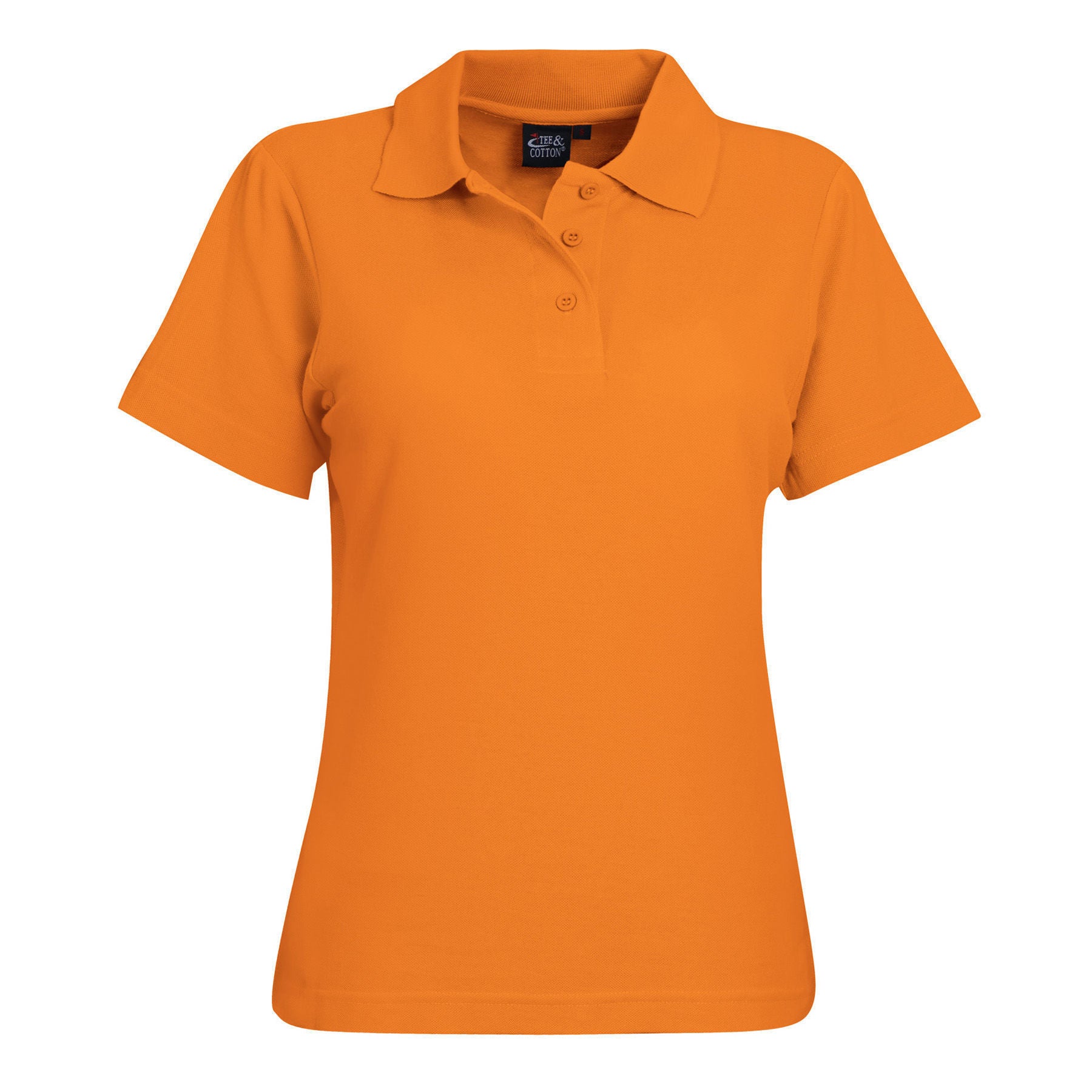 175g Ladies’ Classic Pique Knit Polo - Orange - End Of Range