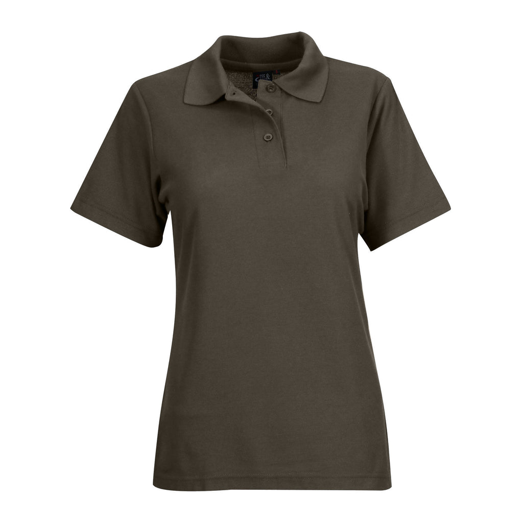 175g Ladies Classic Pique Knit Polo  - Green & Gold Friday