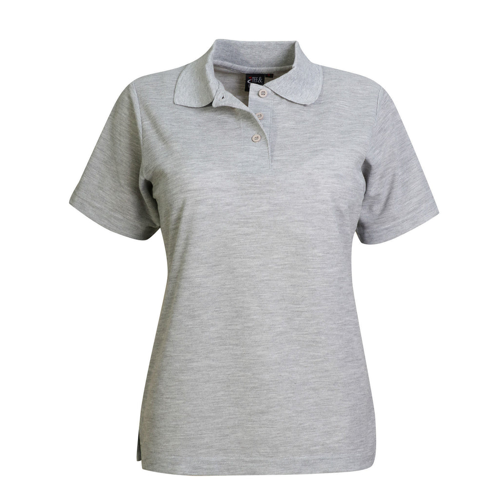 175g Ladies Classic Pique Knit Polo  - Green & Gold Friday