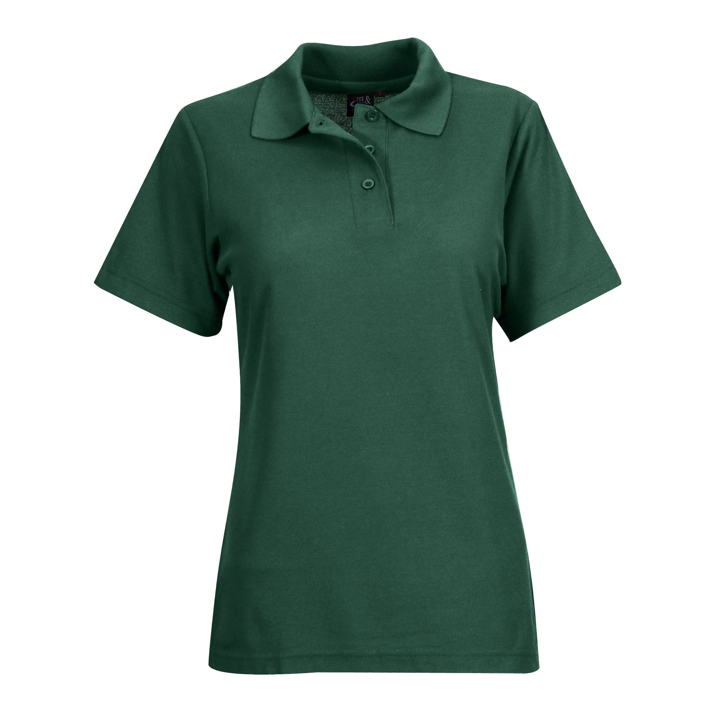 175g Ladies Classic Pique Knit Polo  - Green & Gold Friday