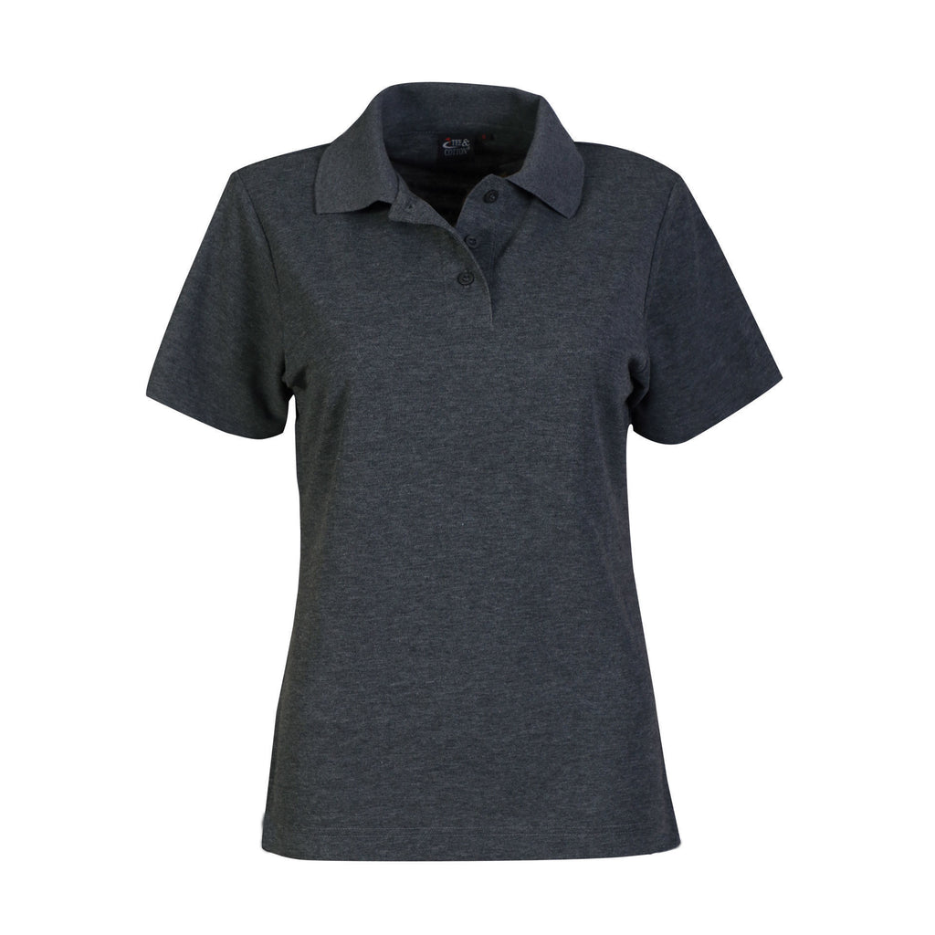 175g Ladies Classic Pique Knit Polo  - Green & Gold Friday
