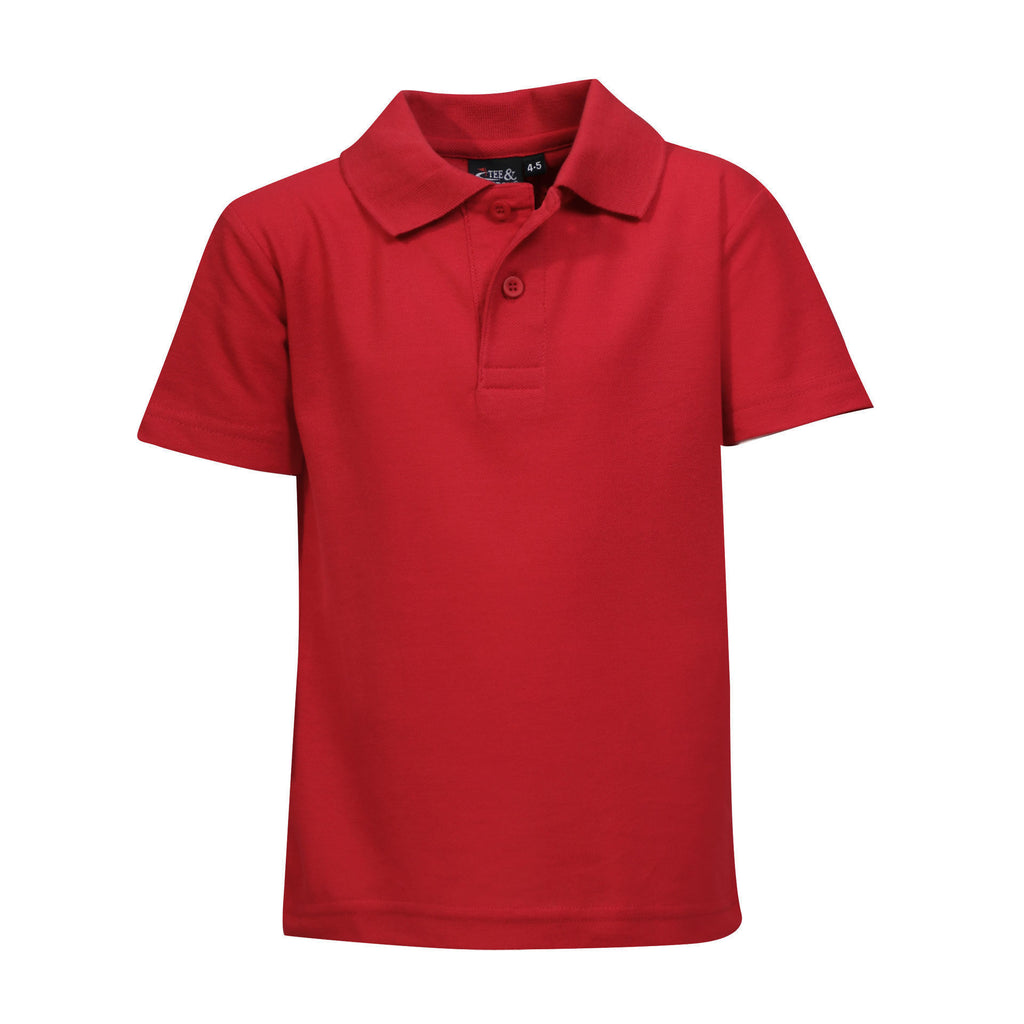 175g Youth Classic Pique Knit Polo - - Green & Gold Friday