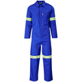 Safety Polycotton Boiler Suit - Reflective Arms & Legs - Yellow Tape
