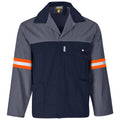 Site Premium Two-Tone Polycotton Jacket - Reflective Arms - Orange Tape