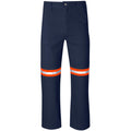 Artisan Premium 100% Cotton Pants - Reflective Legs - Orange Tape