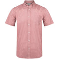 Mens Short Sleeve Edinburgh Shirt - Red