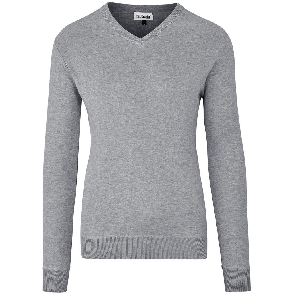 Mens Long Sleeve Peru V-Neck Jersey - Grey