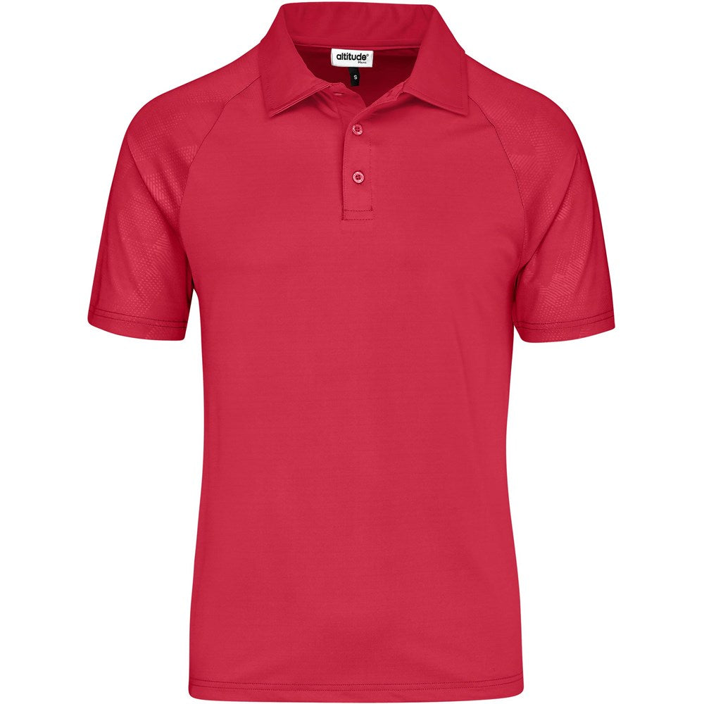 Mens Santorini Golf Shirt - Red