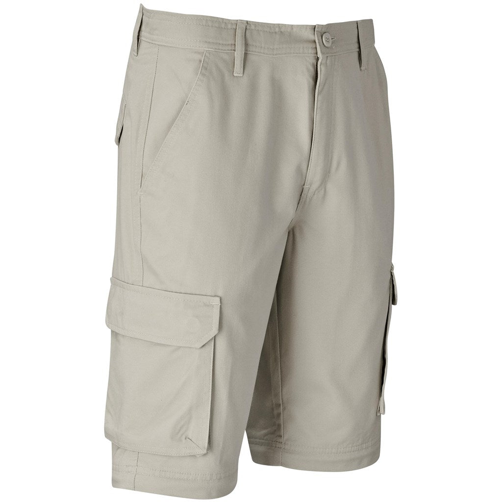 Mens Cargo Zip Off Pants - Stone