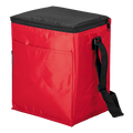 12 Can Cooler with 2 Exterior Pockets 70D PEVA Lining