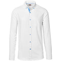 Mens Long Sleeve Casablanca Shirt - Sky Blue