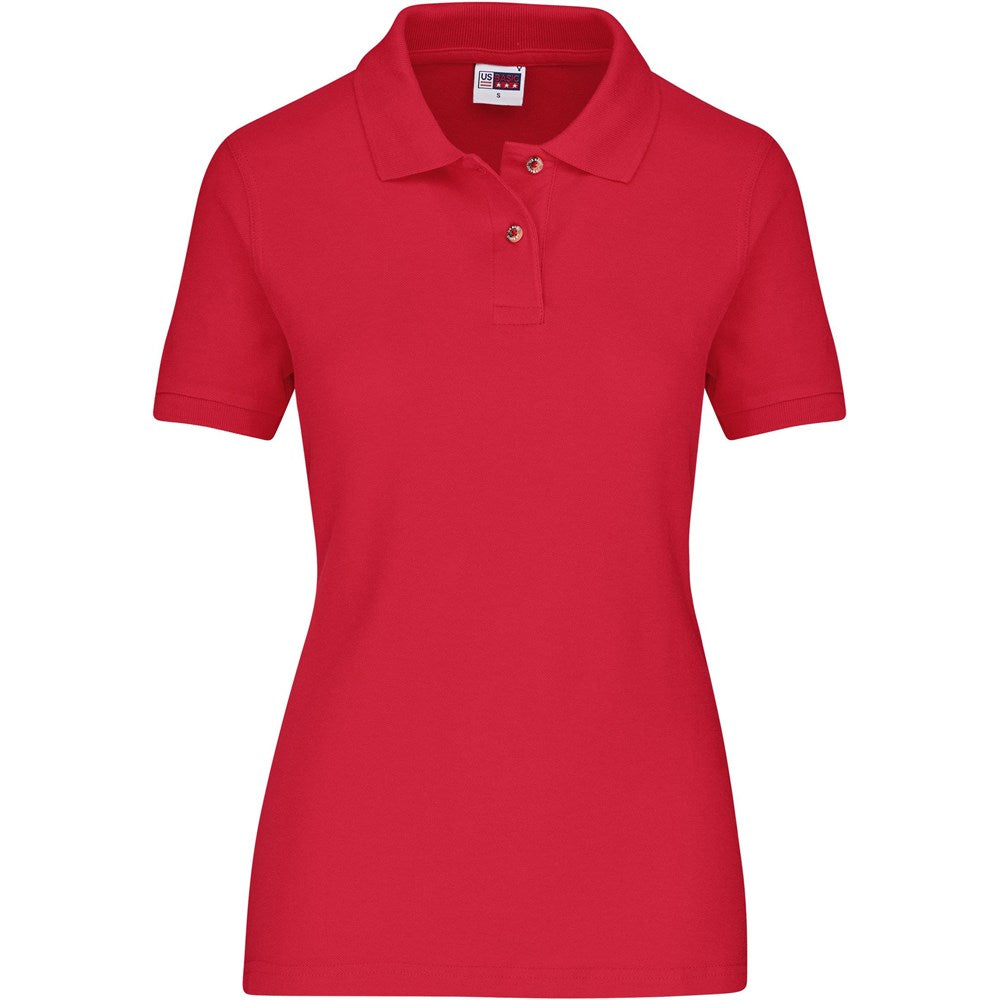 Ladies Boston Golf Shirt - Red
