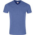 Mens Michigan Melange V-Neck T-Shirt - Blue