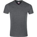 Mens Michigan Melange V-Neck T-Shirt - Dark Grey
