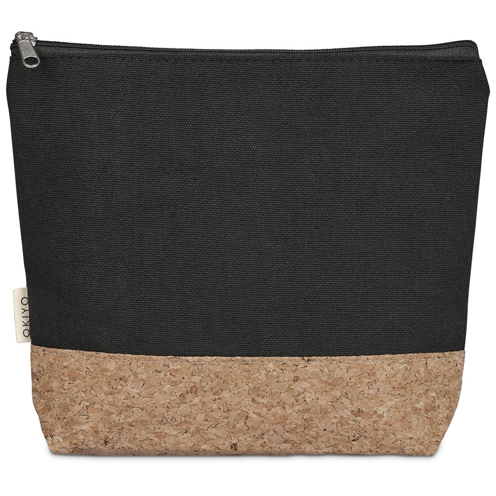 Okiyo Koruku Cork & Cotton Cosmetic Bag
