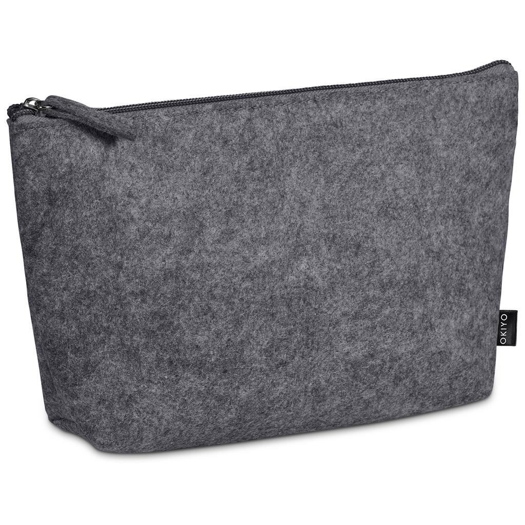 Okiyo Kesho Recycled PET Felt Mini Cosmetic Bag