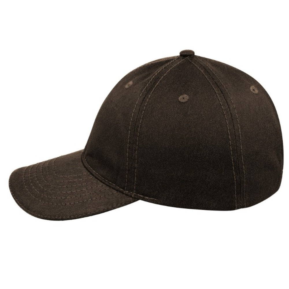 Washed Oil Skin 6P Cap