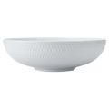 White Basics Diamonds Round Serving Bowl
