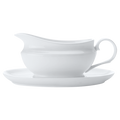 White Basics Gravy Boat and Saucer 550ml