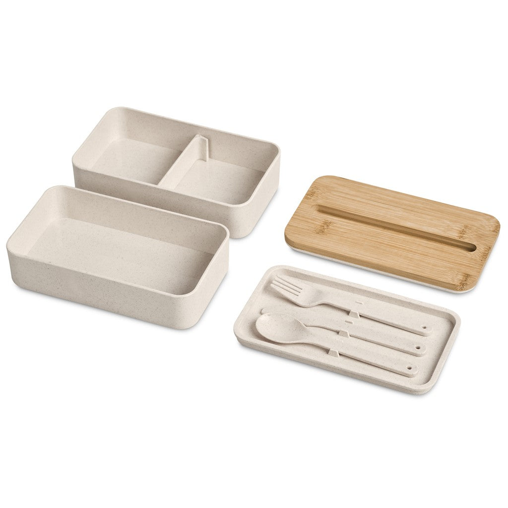 Okiyo Dura Wheat Straw & Bamboo Lunch Box Set