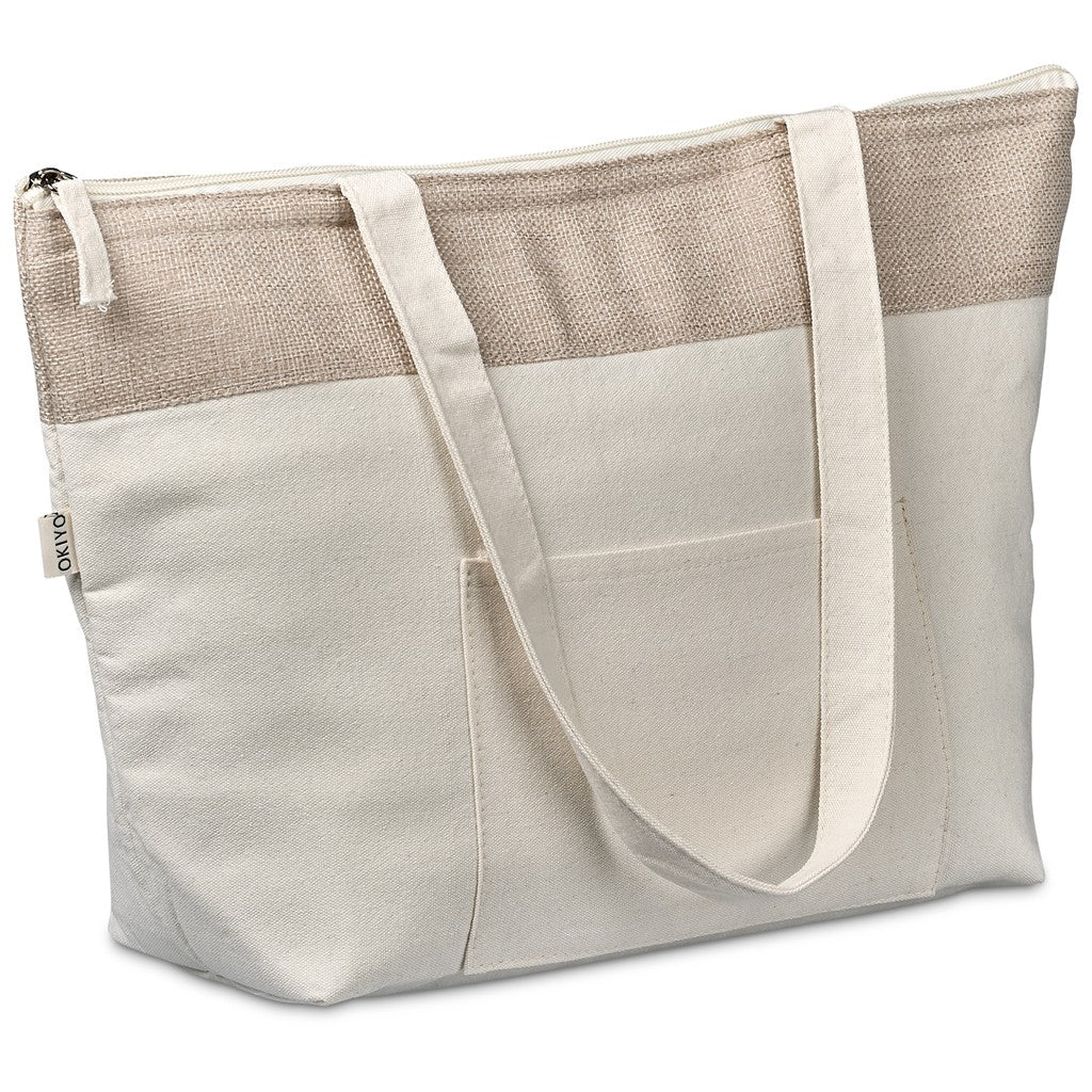 Okiyo Arshi Cotton & Jute 12 Can Lunch Cooler