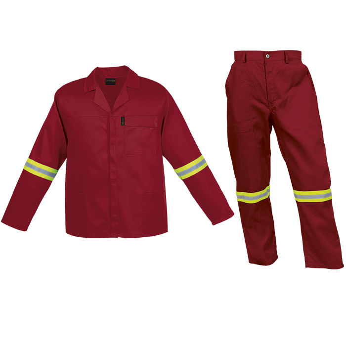 Barron Budget Poly Cotton Conti Suit with Reflective