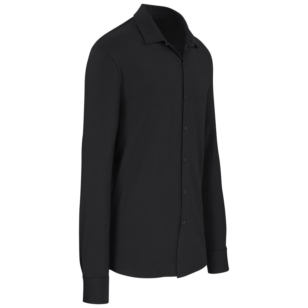 Mens Long Sleeve Alex Varga Cronus Knitted Shirt