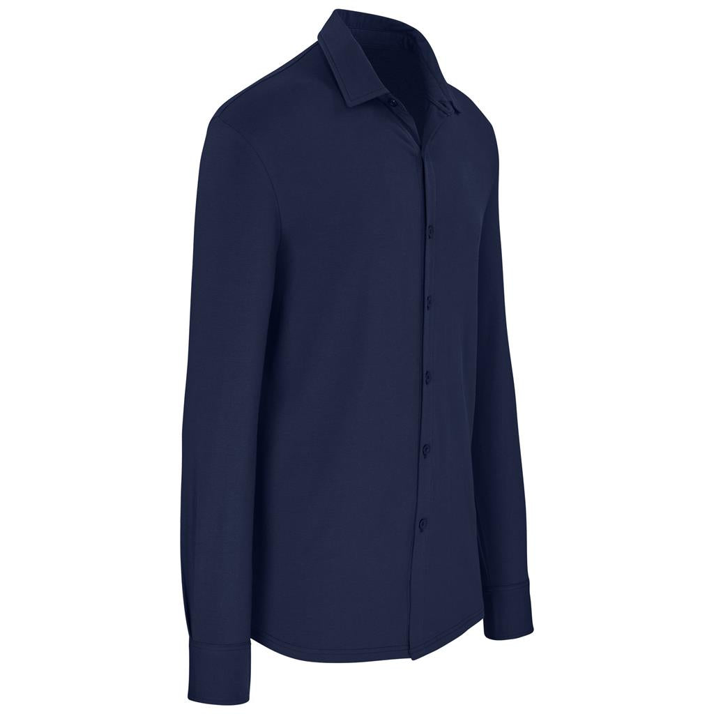 Mens Long Sleeve Alex Varga Cronus Knitted Shirt
