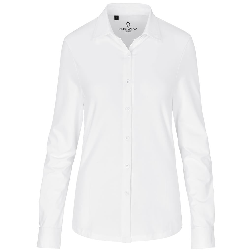 Ladies Long Sleeve Alex Varga Cronus Knitted Shirt