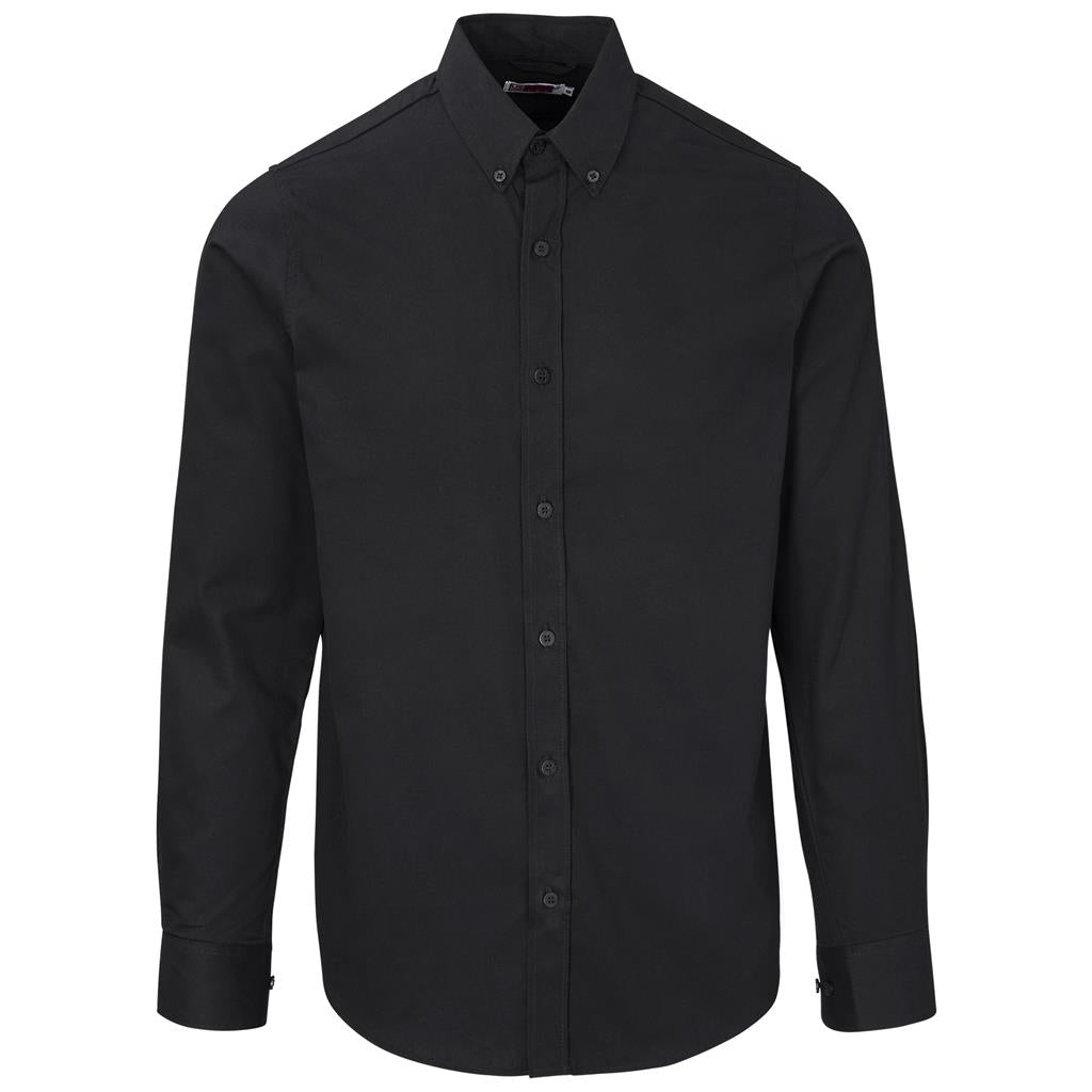 Mens Long Sleeve Brushed Cotton Twill Moderna Shirt